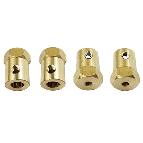 Brass 5mm to 12mm Wheel Hub Extension Adapter Combiner for WPL D12 RC 