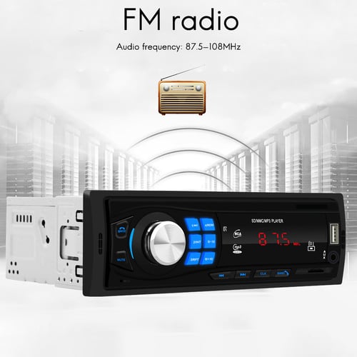 USB/ SD/AUX-IN FM Radio Player In Dash Retro Bluetooth Car Autoradio 1 DIN MP3 