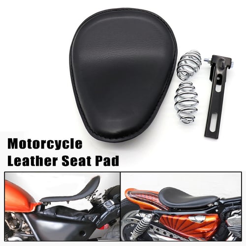 Motorcycle Seat Vintage Leather Solo, Motorcycle Leather Seat Cover