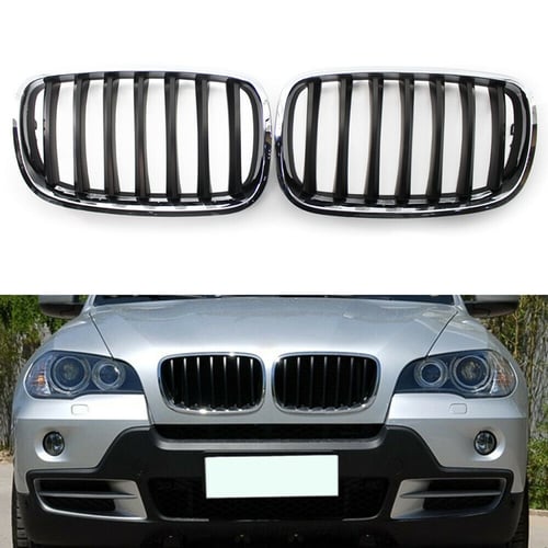 For BMW X5 E70 2007-2013 NEW style chrome front grille mesh grill vent 