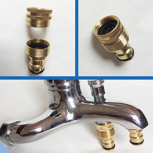 Universal Kitchen Tap Connector Mixer Garden Hose Adaptor Pipe Joiner Fitting F/ 