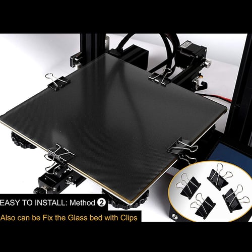 Creality 3D Printer Platform Heat Bed Tempered Glass Plate for CR10S 310x310x4mm 