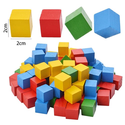100pcs Wooden Early Education Tower Building Blocks Puzzle Toys Set for Toddlers 