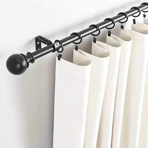 Dry Rings With Clips Curtain Rod, Curtain Clip Rings How To Use