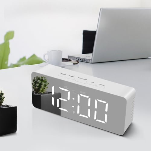 Led Wall Clock Modern Brief Design 3d, Modern Alarm Clocks