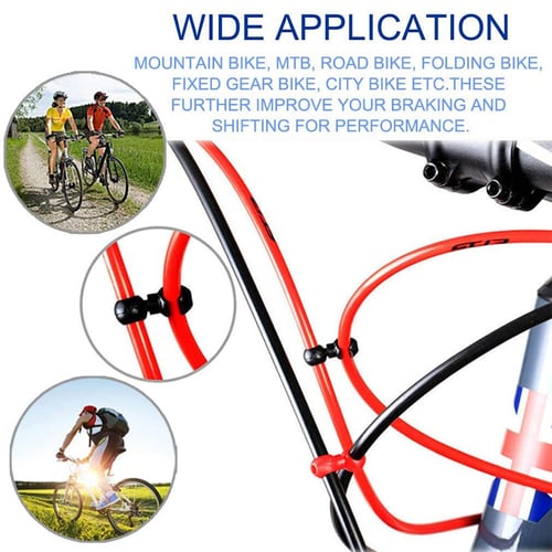 Cycle Bicycle MTB Brake Gear Cable S Style Bike Cross Line Clips House Hose Guid 