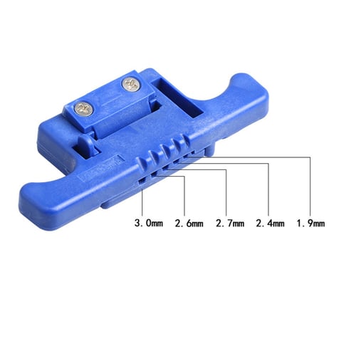 Fiber Optical Cable Ribbon Stripping Loose Tube Buffer Mid-Span Access Tool 1.9mm~3.0mm Fiber Optical Stripper for MSAT 5 Blue