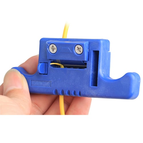 Fiber Optical Cable Ribbon Stripping Loose Tube Buffer Mid-Span Access Tool 1.9mm~3.0mm Fiber Optical Stripper for MSAT 5 Blue