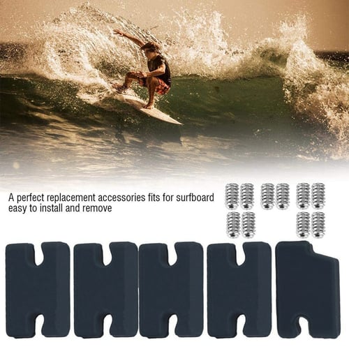 5 PCS/Set PVC Fins Compatibility Kit Tongue Surfboard Accessories With Grain 