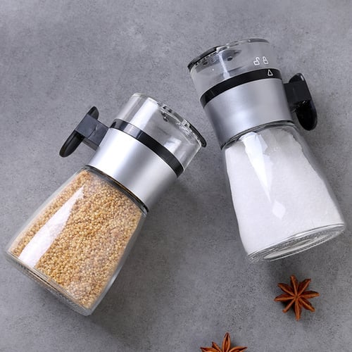 Pepper Shaker Spice Container Sugar Jar Container Large Hole Silver 3 Sizes 