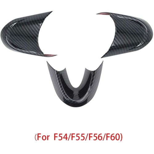 For Mini F55 F56 F57 F60 F54 Steering Wheel Cover Trims Accessories Carbon Fiber 