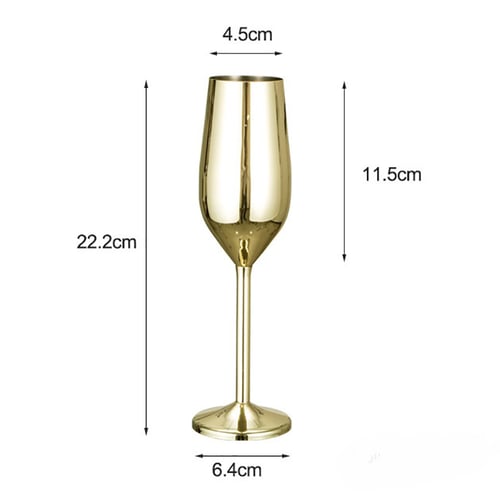 1 pc Goblet  Wine Glass Tool 304 Stainless Steel Kitchen  530ml Champagne 