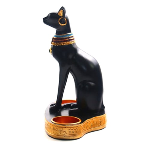 Egyptian Cat Figurine Statue Decoration Vintage Cat Goddess Bastet Statue Home