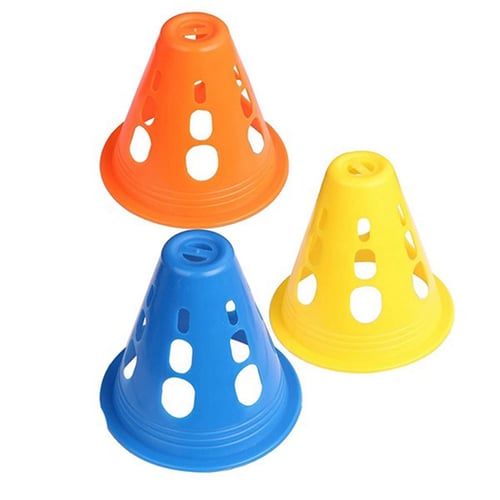 50Pcs SOCCER Football Disc Cones Roller Skate Agility Training Aids Red 