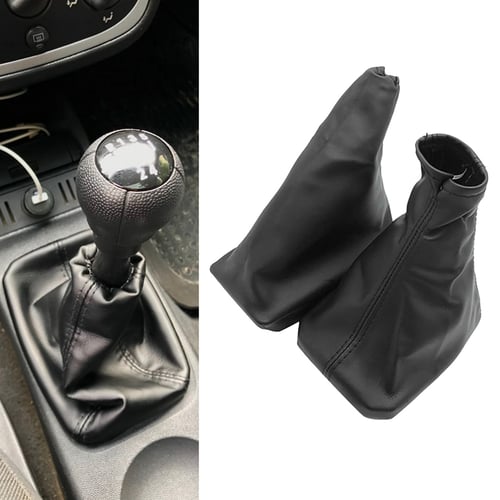 LEATHER GEAR STICK GAITER BOOT COVER PEUGEOT 307 /2001-2006/ AUTO KNOB
