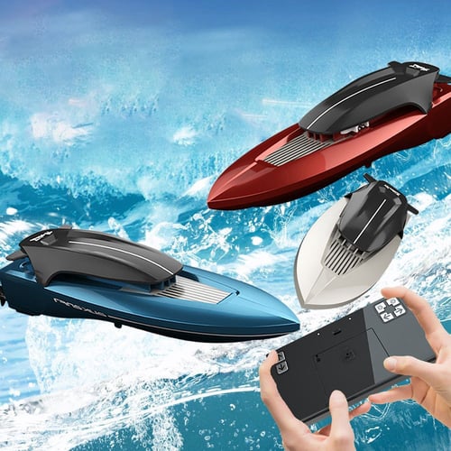 2.4G Mini RC Jet Ski Radio Remote Control Boat Electric Speedboat Water Toy Kids 