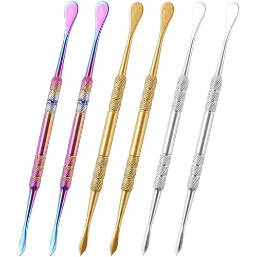 Wax Carving Tool Rainbow Stainless Steel Dab Tool for Major Key to Success 3pcs