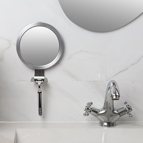 Shaver Holder Fogless Shower Mirrors, How To Make Anti Fog Mirror
