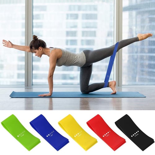 5 Levels Resistance Bands Yoga Elastic Fitness Exercise Tube for Home Workouts 