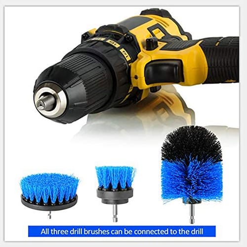 14/19Pcs Drill Brush Kit Power Scrubber Brush,Scouring Scrub Pads For bathroom 