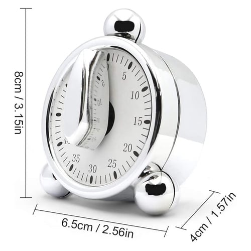 Kitchen Cooking Baking Timer Wind Up Mechanical Clock Alarm 60 Minute Reminder 