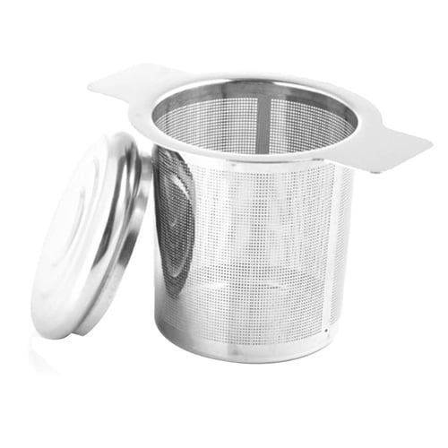 Steel Tea Basket Filters Tea Strainer Steeper for Hanging on Teapots Ticarus 2 Packs Loose Leaf Tea Filters