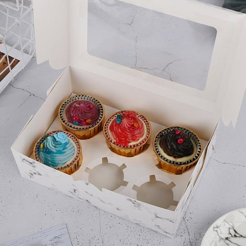15pcs White Pastry Bakery Cupcake Box for Cake Dessert Pie Cookie Gift Box Party 