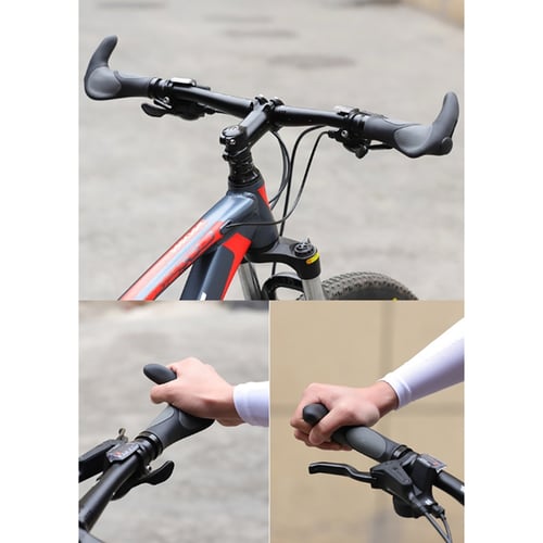 Ergonomic Bicycle Grips MTB Bike Handlebar Rubber Anti-slip Handle Grips 1 Pair