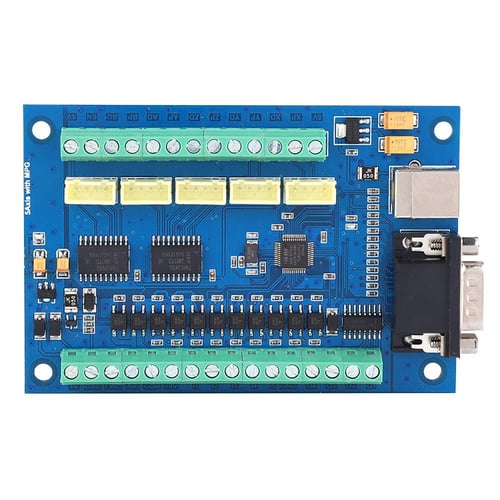 4 Axis MACH3 CNC Breakout Board USB Stepper Motion Controller Card 12-24V 100KHz 