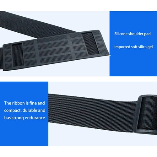 Adjustable Snowboard Backpack Ski Pole Shoulder Belt Hand Carrier Compact Strap 