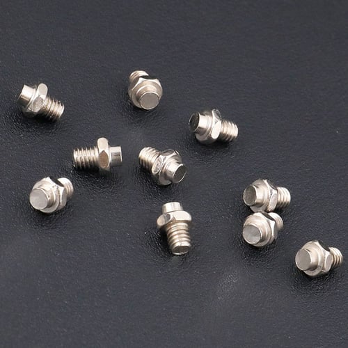 10XBicycle Pedal Bolts Anti-skid M4 Stud Pin Nail for Cycle Pedals Bike PartSN 