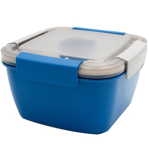 3 Part Divided Tray,with Dressing Large 51-oz Salad Bowl Lunch Container To Go 