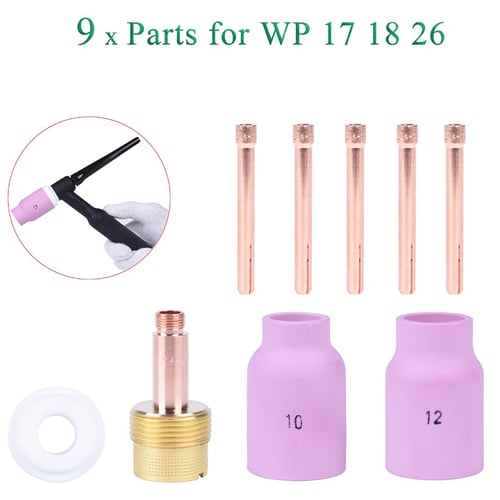 for TIG Welding Torch WP17 Standard & Gas Lens WP26 WP18 TIG Ceramic Cups 