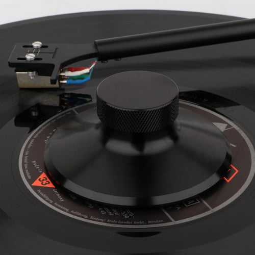 Disc Stabilizer Record Weight Turntable Black Vinyl Clamp Vibration Damper 