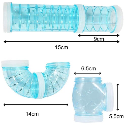 External Connected Tunnel Pipe Hamster Amusement Tube Toys for Small Pet 