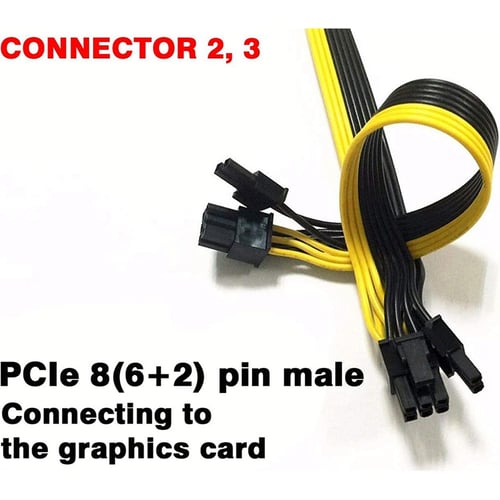 6+2 8Pin to 8 Pin PCI-E Graphics Card Power Cable for Corsair AX1200 