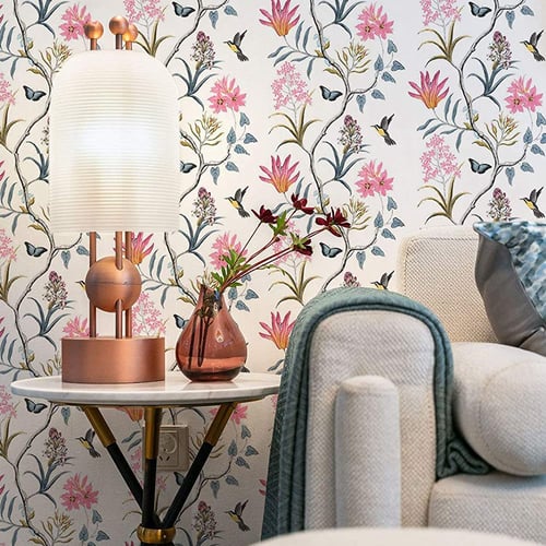 Self Adhesive Wallpaper Peel and Stick Contact Paper Vintage Floral Pattern 