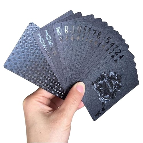 Playing cards Poker Gold Waterproof plastic Poker Deck Game Cards 54PCS SET 