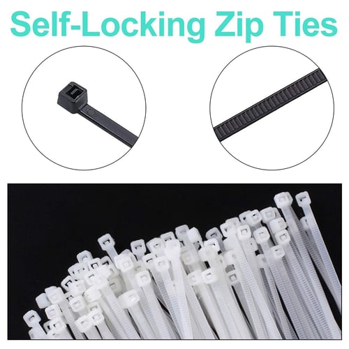 2.5*100mm Self-locking Nylon Plastic Cable Ties 100mm 150mm 200mm Zip Ties 