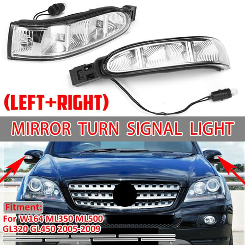 LH Door Mirror Turn Signal Light Fit For Mercedes W164 ML350 ML500 GL320 GL450