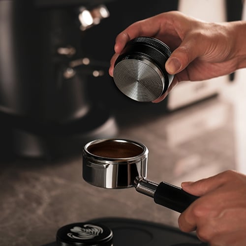 Removable 58mm Espresso Coffee Distributor Leveler Tool Hand Tamper Hammer 