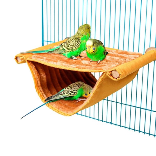 Pet Bird Nest Hammock Warm Soft Hanging Cave House Triangular Durable Parrot Snuggle Hut Tent Bed Pet Supply Birds Cage Toy 