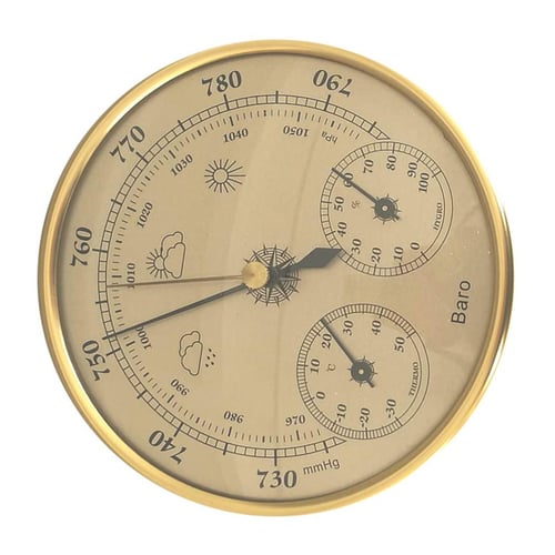 Wall Mounted Barometer Household Thermometer Hygrometer Weather Station Hanging 