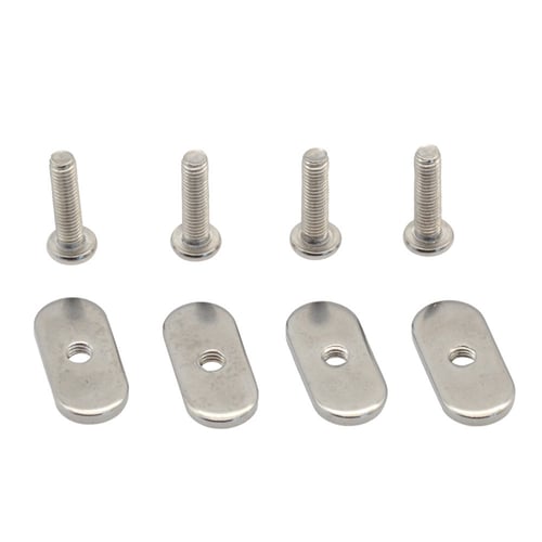 4 Sets Kayak Rail/Track Screws & Track Nuts Hardware Gear Mounting Replacement 