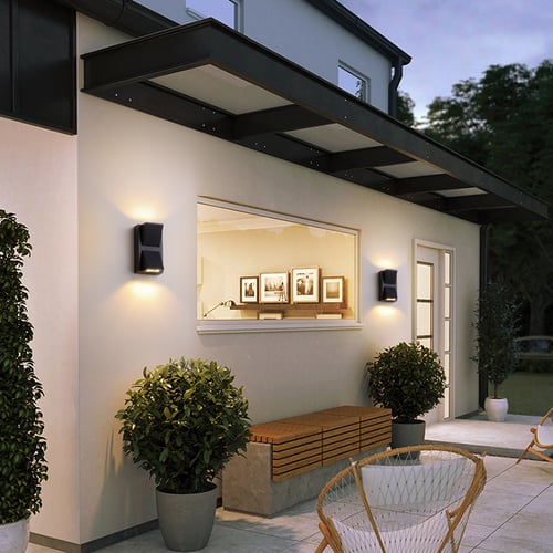 10W Modern Up Down Exterior LED Wall Light Dual Head Outdoor Sconce Lamp Fixture 