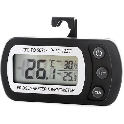 LCD Display Refrigerator Thermometer with Digital Alarm Digital Freezer Fridge Thermometer 