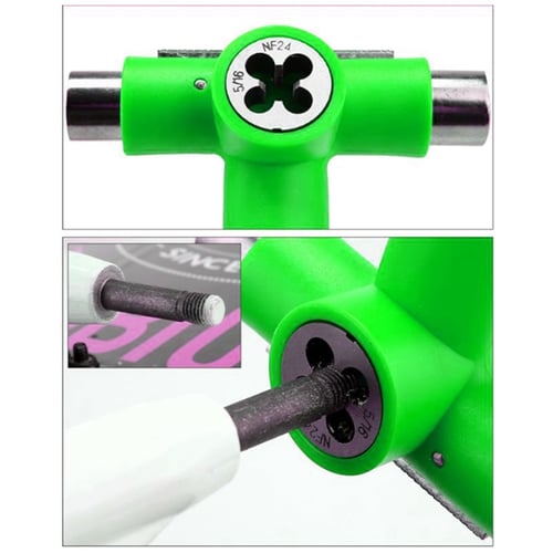 Wrench Skateboard Scooter Roller Skate Long Board T Shape Wrench Tool Spanner 
