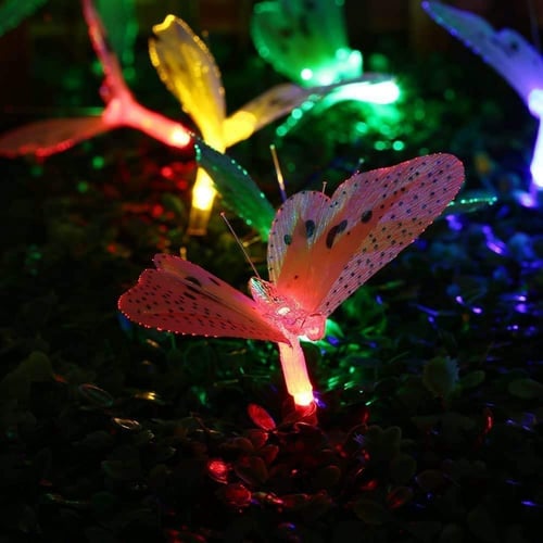 20/30/50LED SOLAR FAIRY STRING LIGHTS BEE BUTTERFLY FlOWER GARDEN PARTY OUTDOOR 