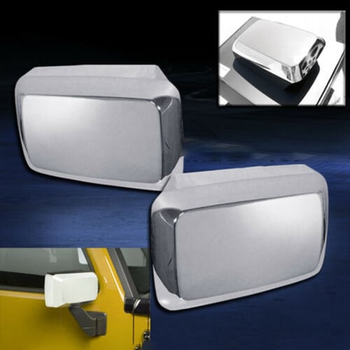 Chrome ABS Side Rear View Mirror Cover Trim 2pcs For Hummer H3 H3T 2006-2010 