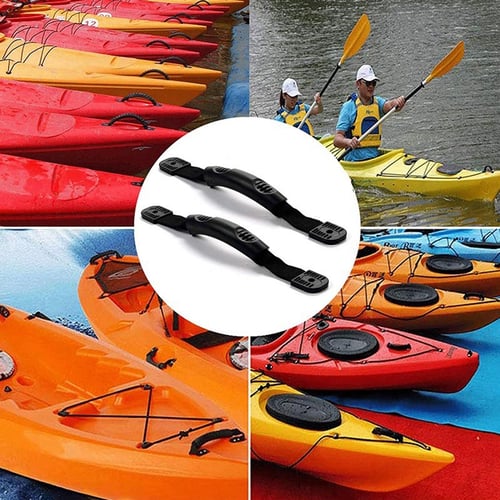 5Pcs Pad Eyes Kayak Canoe Boat Nylon Bungee Deck Tie Buckles with Screws 